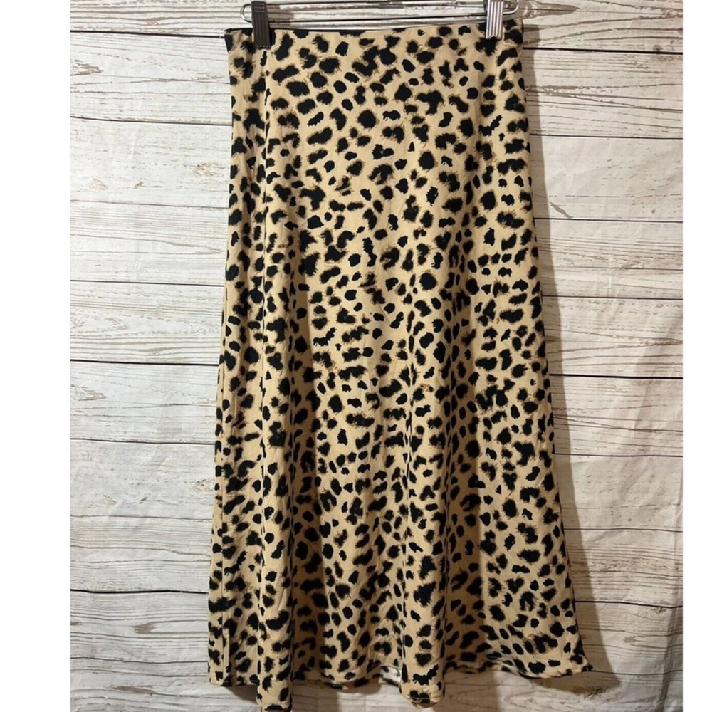 Express Cheetah Leopard Print Skirt Elastic Band - image 1